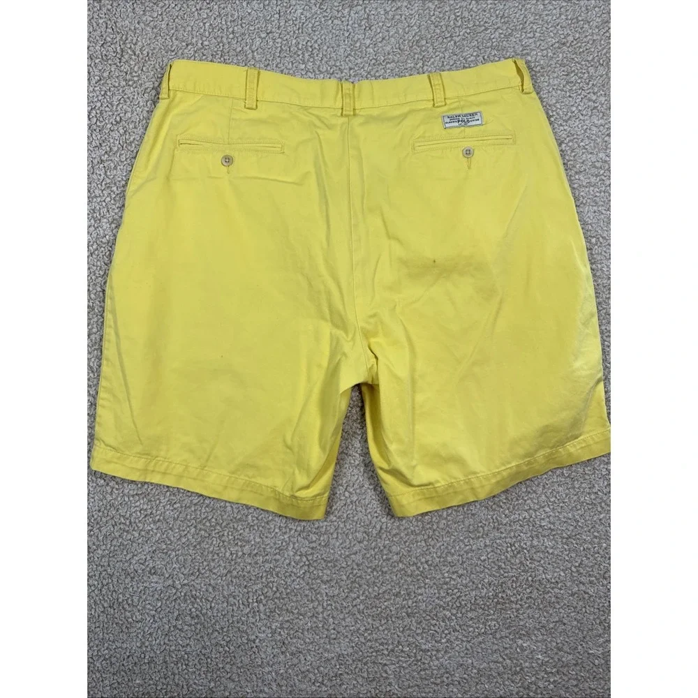 Polo Ralph Lauren Mens Shorts Size 38 Yellow Chino Classic Fit  9